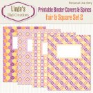 Printable Binder Covers & Spines_Fair & Square Set 2