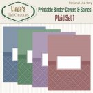 Printable Binder Covers & Spines_Plaid Set 1