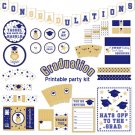 Graduation Printable Party Kit (Blue)