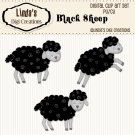 Black Sheep ClipArt Set