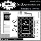 In Christ Scripture Meditation Journal_Black & White (Printable Binder Set)