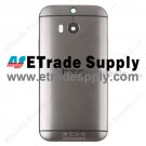 OEM HTC One M8 Rear Housing (Gray) - With HTC Logo Only - With Words