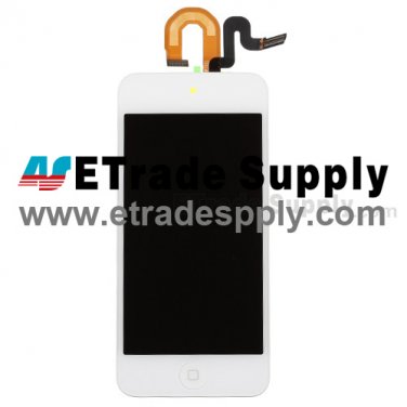 OEM Apple iPod Touch 5th LCD Screen and Digitizer Assembly with Frame and Home Button - White