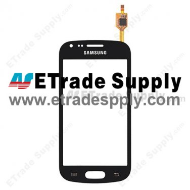 OEM Samsung Galaxy S Duos GT-S7562 Digitizer Touch Screen - Black - With Samsung Logo Only