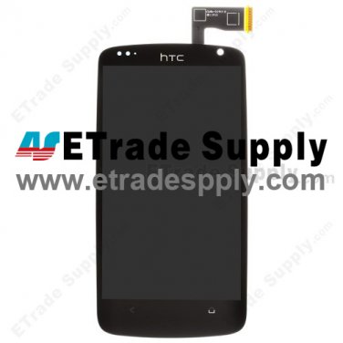 OEM HTC Desire 500 LCD Screen and Digitizer Assembly - Black - With HTC Logo Only
