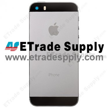 Replacement Part for Apple iPhone 5S Rear Housing Assembly - Gray - A Grade