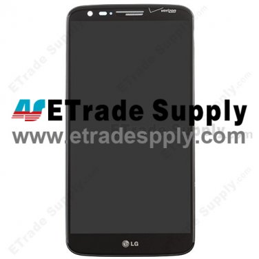 OEM LG G2 VS980 LCD Screen and Digitizer Assembly with Front Housing - Black
