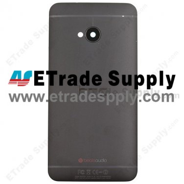 OEM HTC One Rear Housing (Black) - With HTC and beatsaudio Logo