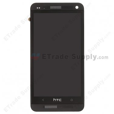 OEM HTC One LCD Screen and Digitizer Assembly with Front Housing - Black