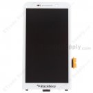 OEM BlackBerry Z30 LCD Screen and Digitizer Assembly with Frame - White - With BlackBerry Logo Only