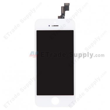 OEM Apple iPhone 5S LCD Screen and Digitizer Assembly with Frame - White