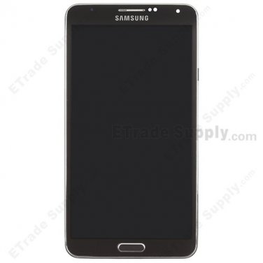 OEM Samsung Galaxy Note 3 SM-N900V LCD Screen and Digitizer Assembly with Front Housing - Black