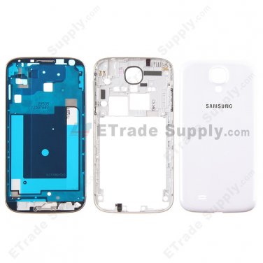 OEM Samsung Galaxy S4 GT-I9505 Housing - White - With Samsung Logo Only
