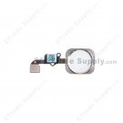 OEM Apple iPhone 6 Home Button Assembly with Flex Cable Ribbon - Silver