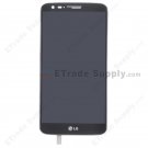OEM LG G2 LS980 LCD Screen and Digitizer Assembly with Front Housing - Black - With LG Logo Only