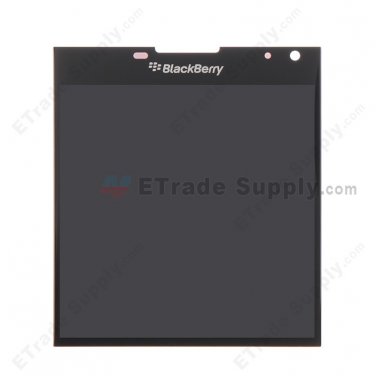 OEM BlackBerry Passport LCD Screen and Digitizer Assembly - Black - Blackberry Logo - A Grade