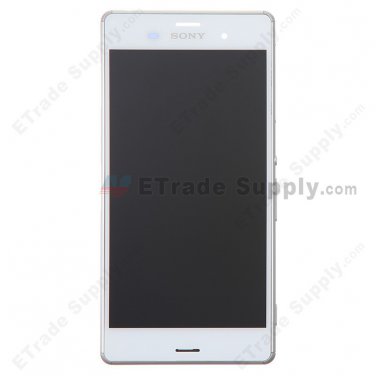 OEM Sony Xperia Z3 LCD Screen and Digitizer Assembly with Front Housing - White