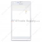 OEM Sony Xperia SP M35h Digitizer Touch Screen with Front Housing - White - Sony Logo - A Grade