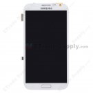 OEM Samsung Galaxy Note II N7100 LCD Screen and Digitizer Assembly with Front Housing - White