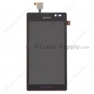 OEM Sony Xperia C S39h LCD Screen and Digitizer Assembly with Front Housing - Black