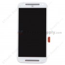 OEM Motorola Moto G2 LCD Screen and Digitizer Assembly with Front Housing - White