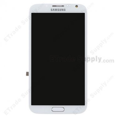 OEM Samsung Galaxy Note 2 SGH-i317 LCD Screen and Digitizer Assembly with Front Housing - White