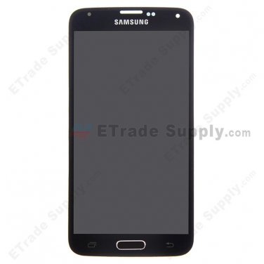 OEM Samsung Galaxy S5 SM-G900P LCD Screen and Digitizer Assembly with Home Button - Black