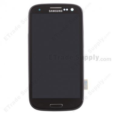 OEM Samsung Galaxy S3 SGH-I747 LCD Screen and Digitizer Assembly with Front Housing - Black