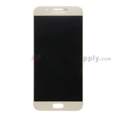 OEM Samsung Galaxy A8 SM-A800 LCD Screen and Digitizer Assembly - Gold - Samsung Logo - A Grade