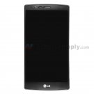 OEM LG G4 H815 LCD Screen and Digitizer Assembly with Frame (With Small Parts) - Black - LG Logo