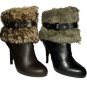 HIGH HEELS Boots -BROWN-BLACK (SIZE 7,8,9)