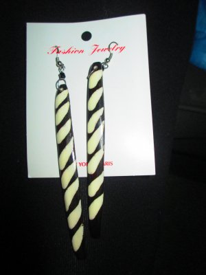 Bone Long Drop Earrings