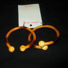 Wooden Bracelet earrings