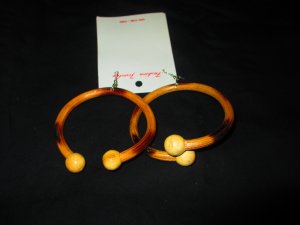 Wooden Bracelet earrings