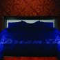 1000-TC Egyptian Cotton Twin/Twin XL Navy Blue Ruffle Duvet Covers Set