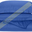 1000-TC Egyptian Cotton King/Cal King Egyptian Blue Red Stripe Duvet Covers Set