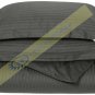 1000-TC Egyptian Cotton King/Cal King Elephant Grey Stripe Duvet Covers Set