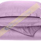 1000-TC Egyptian Cotton King/Cal King Lavender Stripe Duvet Covers Set