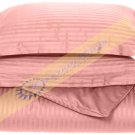 1000-TC Egyptian Cotton King/Cal King Pink Stripe Duvet Covers Set