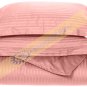 1000-TC Egyptian Cotton King/Cal King Pink Stripe Duvet Covers Set