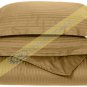 1000-TC Egyptian Cotton King/Cal King Taupe Stripe Duvet Covers Set