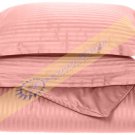 1000-TC Egyptian Cotton Twin/Twin XL Pink Stripe Duvet Covers Set