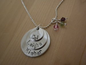 Triple Disc Aluminum Necklace