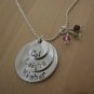 Triple Disc Aluminum Necklace