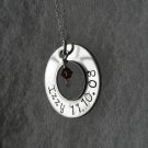 Stainless Steel Washer Style Necklace