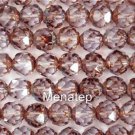 25 6mm Czech Fp. Renaissance Beads: Alexandrite-Picasso