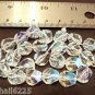 12 10 mm Czech Glass Nagget Beads: Crystal AB