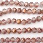 25 5/6mm Czech Glass Small Rosebud: Matte - Apollo Gold