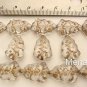 12 17x7mm Czech Glass Christmas Tree Beads: Crystal - Gold Inlay