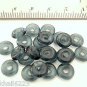 50 8x2.5mm Czech Glass Donut Beads: Montana Blue